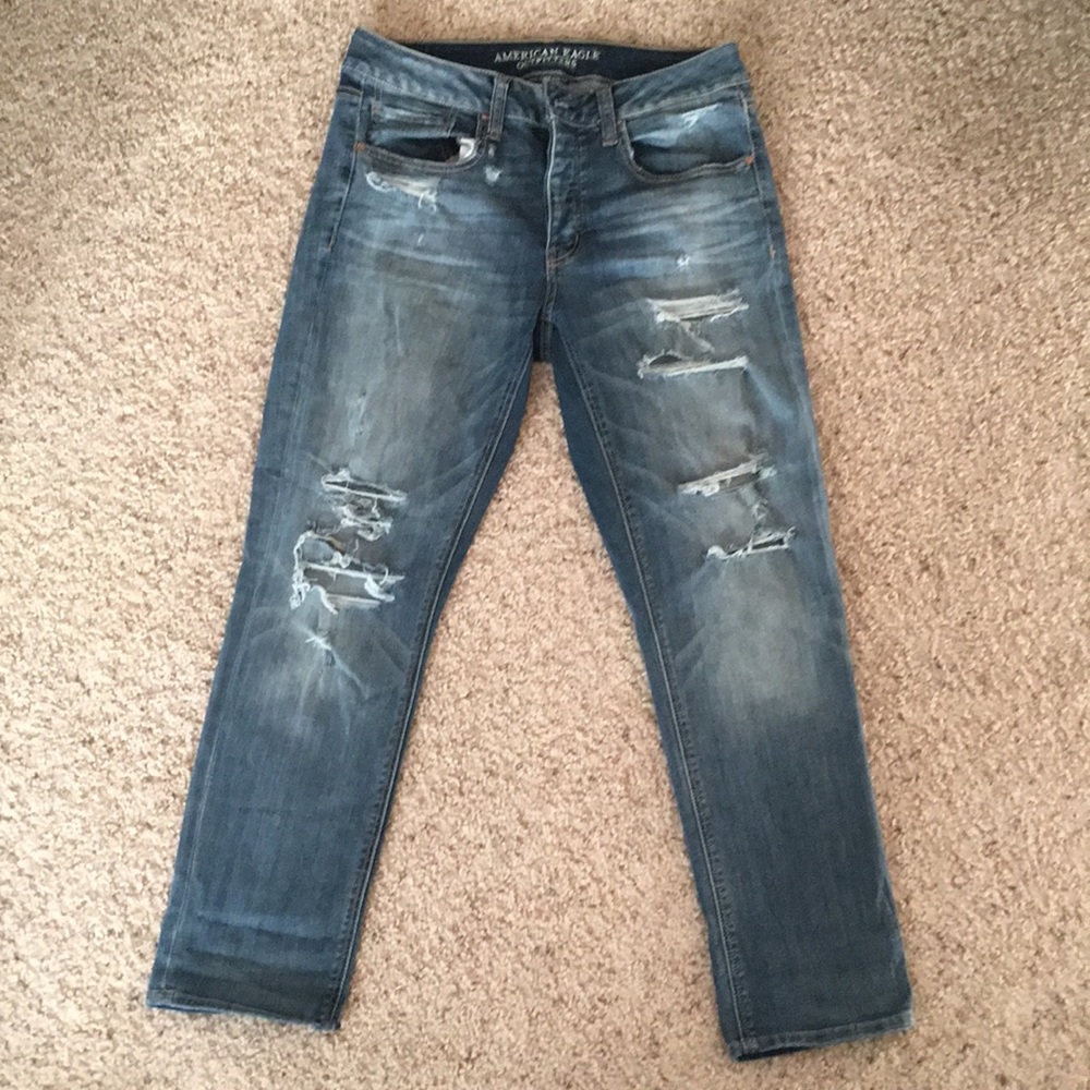 American Eagle Super Super Stretch Tomgirl Jeans